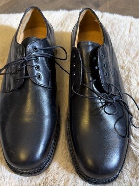 Bostonian Black Leather Derby Dress Shoes